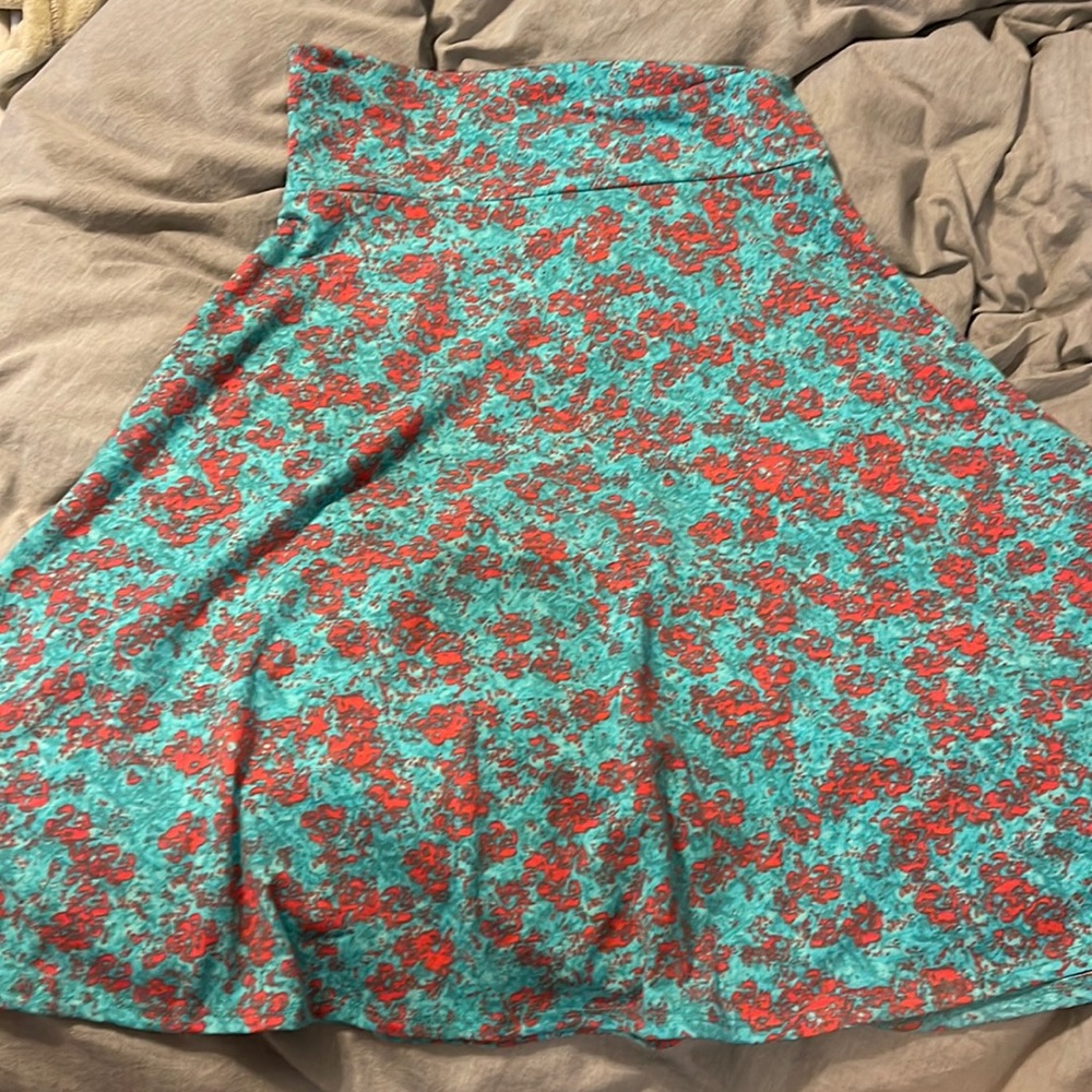 LuLaRoe Azure floral skirt